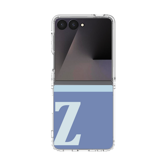クリアケース［ オリジナル - initial two tone - Z blue ］