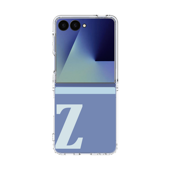 クリアケース［ オリジナル - initial two tone - Z blue ］