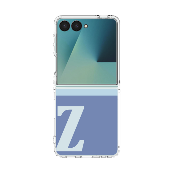 クリアケース［ オリジナル - initial two tone - Z blue ］