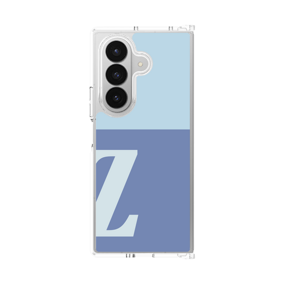 クリアケース［ オリジナル - initial two tone - Z blue ］