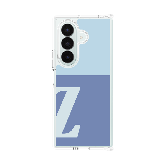 クリアケース［ オリジナル - initial two tone - Z blue ］
