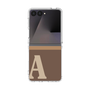 クリアケース［ オリジナル - initial two tone - A brown ］