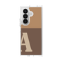 クリアケース［ オリジナル - initial two tone - A brown ］