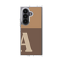クリアケース［ オリジナル - initial two tone - A brown ］