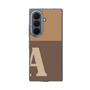 クリアケース［ オリジナル - initial two tone - A brown ］