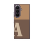 クリアケース［ オリジナル - initial two tone - A brown ］