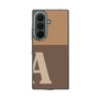 クリアケース［ オリジナル - initial two tone - A brown ］