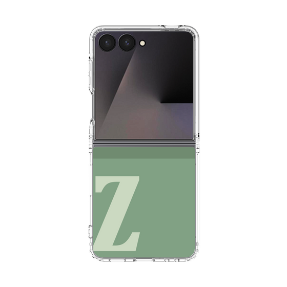 クリアケース［ オリジナル - initial two tone - Z green ］