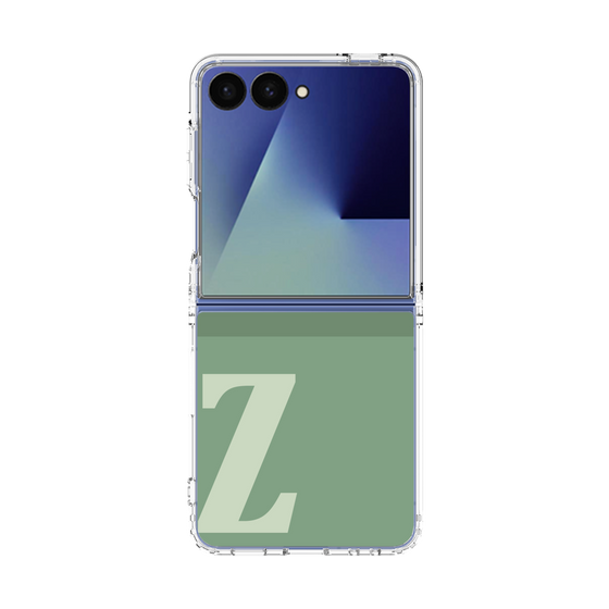 クリアケース［ オリジナル - initial two tone - Z green ］