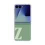 クリアケース［ オリジナル - initial two tone - Z green ］