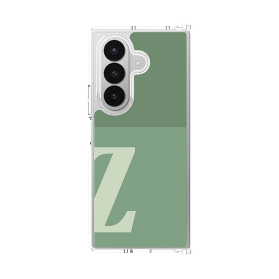 クリアケース［ オリジナル - initial two tone - Z green ］