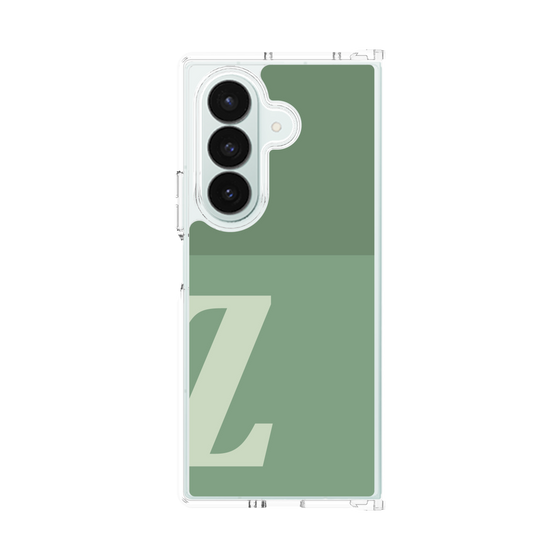クリアケース［ オリジナル - initial two tone - Z green ］