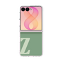 クリアケース［ オリジナル - initial two tone - Z green ］
