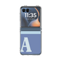クリアケース［ オリジナル - initial two tone - A blue ］