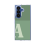 クリアケース［ オリジナル - initial two tone - A green ］