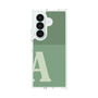 クリアケース［ オリジナル - initial two tone - A green ］