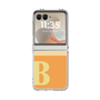 クリアケース［ オリジナル - initial two tone - B orange ］
