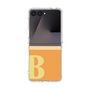 クリアケース［ オリジナル - initial two tone - B orange ］