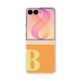 クリアケース［ オリジナル - initial two tone - B orange ］