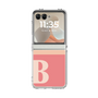 クリアケース［ オリジナル - initial two tone - B pink ］