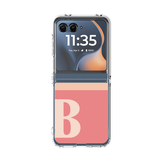 クリアケース［ オリジナル - initial two tone - B pink ］