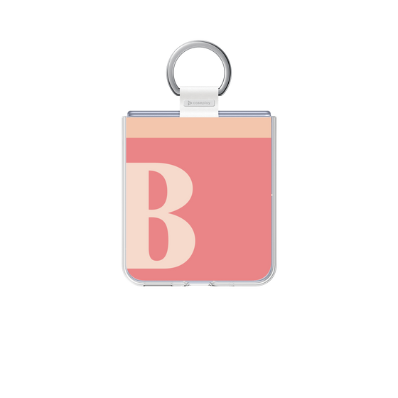 クリアケース［ オリジナル - initial two tone - B pink ］