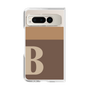 クリアケース［ オリジナル - initial two tone - B brown ］