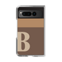 クリアケース［ オリジナル - initial two tone - B brown ］