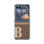 クリアケース［ オリジナル - initial two tone - B brown ］