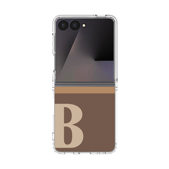 クリアケース［ オリジナル - initial two tone - B brown ］