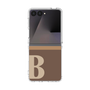 クリアケース［ オリジナル - initial two tone - B brown ］
