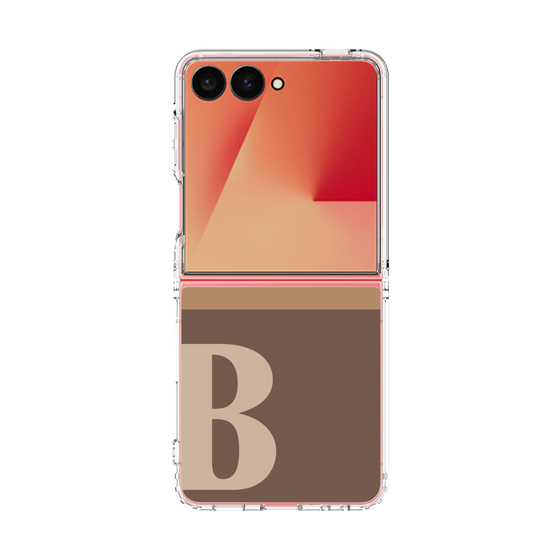 クリアケース［ オリジナル - initial two tone - B brown ］