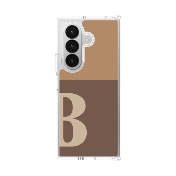 クリアケース［ オリジナル - initial two tone - B brown ］