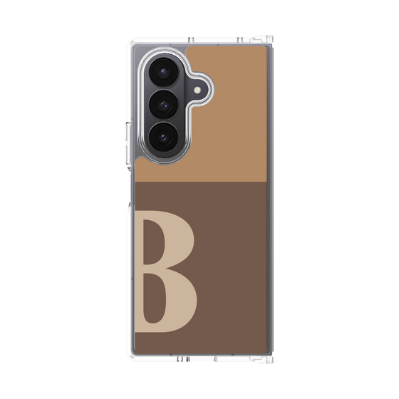 クリアケース［ オリジナル - initial two tone - B brown ］