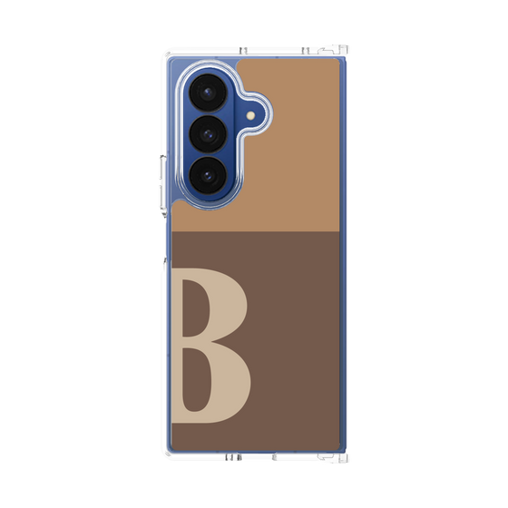 クリアケース［ オリジナル - initial two tone - B brown ］