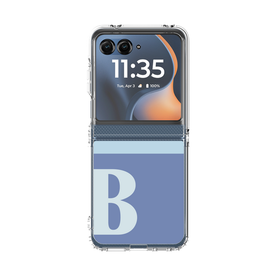 クリアケース［ オリジナル - initial two tone - B blue ］