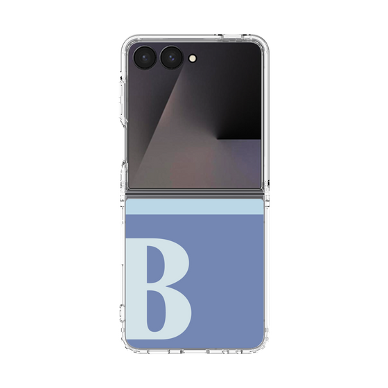 クリアケース［ オリジナル - initial two tone - B blue ］