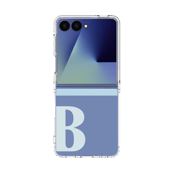 クリアケース［ オリジナル - initial two tone - B blue ］