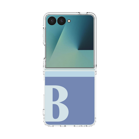 クリアケース［ オリジナル - initial two tone - B blue ］