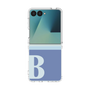 クリアケース［ オリジナル - initial two tone - B blue ］