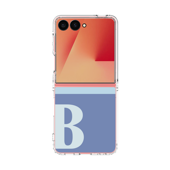 クリアケース［ オリジナル - initial two tone - B blue ］