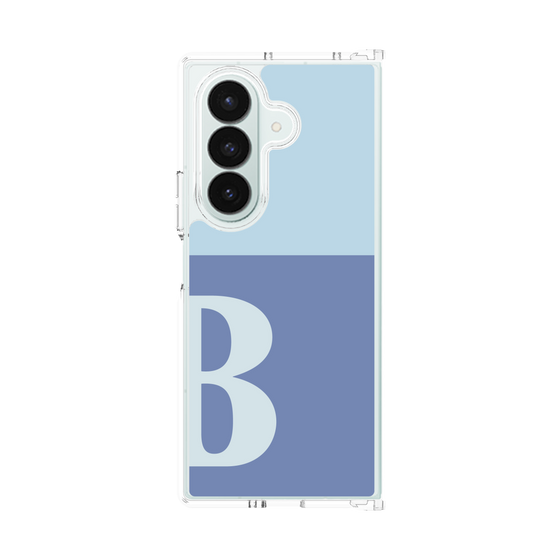 クリアケース［ オリジナル - initial two tone - B blue ］
