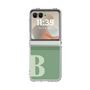 クリアケース［ オリジナル - initial two tone - B green ］