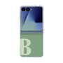 クリアケース［ オリジナル - initial two tone - B green ］