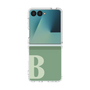 クリアケース［ オリジナル - initial two tone - B green ］