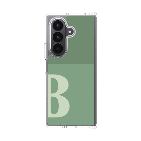 クリアケース［ オリジナル - initial two tone - B green ］