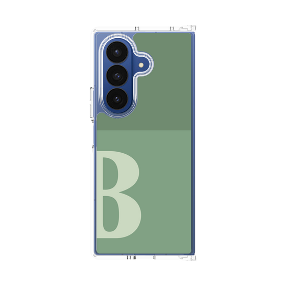 クリアケース［ オリジナル - initial two tone - B green ］