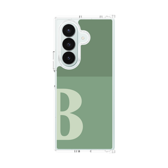 クリアケース［ オリジナル - initial two tone - B green ］