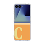 クリアケース［ オリジナル - initial two tone - C orange ］