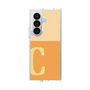 クリアケース［ オリジナル - initial two tone - C orange ］